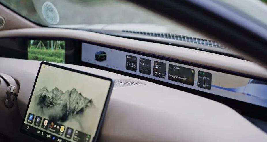 The steering wheel of a car.Moderate confidence description has been automatically generated